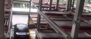 Flat Moving Multilevel Parking Garage