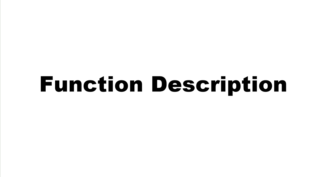 Function Description
