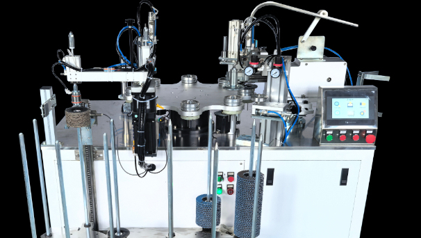 Double flap disc making machine