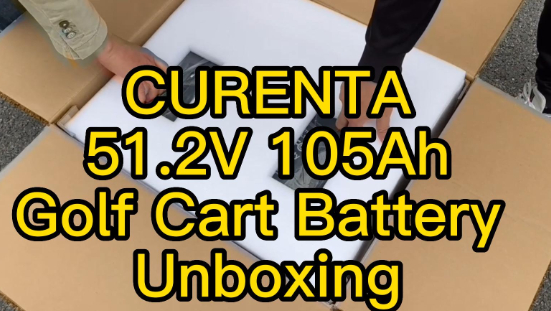 CURENTA Golf Cart Battery UNBOXING