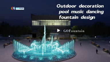 Outdoor decoration pool music dancing fountain design
