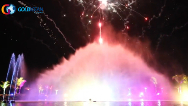 Outdoor Lake Water Screen Movie Fountain Show in Mauritius