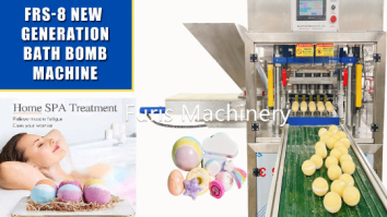 FRS-8 full auto 2 colors bath bomb with put toy press machine
