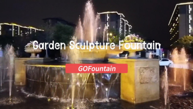 GOFountain: Sculpture Fountain for Home Garden, Park, Square