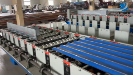 Tamping plant for color steel