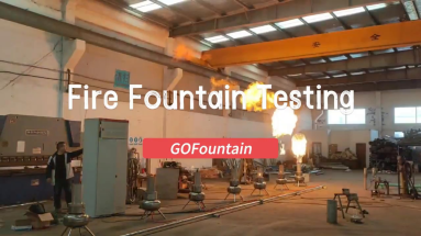 Factory Testing: Fire Fountain - Oil Type
