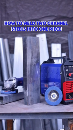 Achieve a seamless, mirror-like weld on channel steel with SALI grinding discs.