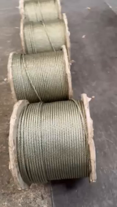 Ungalvanized Steel Wire Rope with Yellow Grease