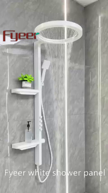 Fyeer white shower panel