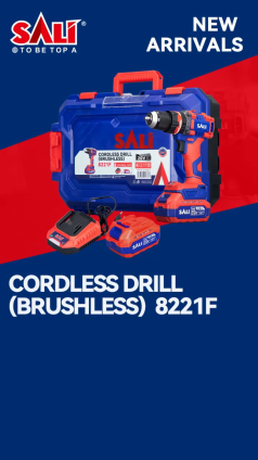 ๐ ๏ธ SALI Tools Cordless Drill (Brushless) 8221F
From Wood to Brick, Get the Job Done! ๐ชโก
๐ 5.0Ah Battery โข ๐ 70Nยทm Torque โข ๐ฏ 20+1 Settings