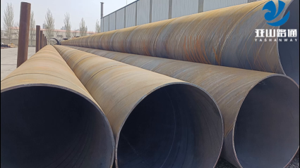Double-sided submerged arc spiral steel pipe