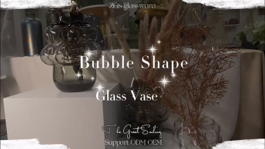 Elegance in Every Bubble: The Artistry of Hand-Blown Glass Vases with Customizable Colors