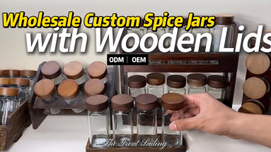 20 Years of Expertise in Glassware Manufacturing – Wholesale Custom Spice Jars with Wooden Lids