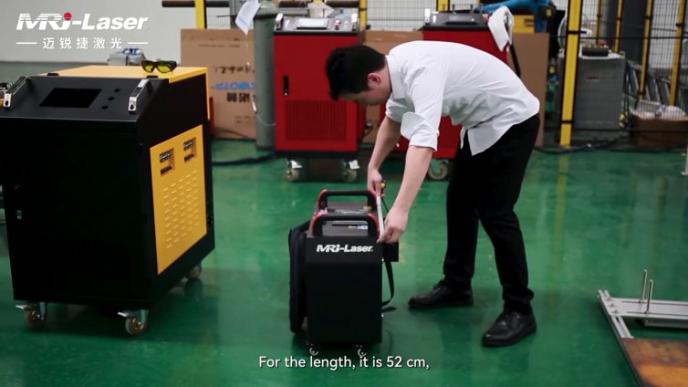 MRJ-laser live show, the New 100W laser cleaning machine!