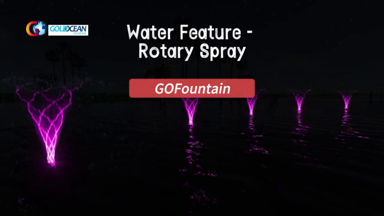 Water Feature Fountain: Rotary Spray Fountain