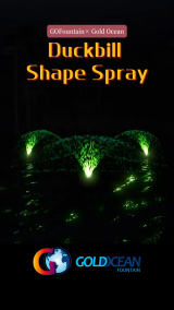 Fountain Water Feature: Duckbill Shape Spray Fountain