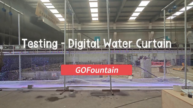 Factory Testing: Digital Water Curtain Fountain in Nigeria