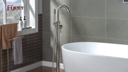 Fyeer floor standing bathtub faucet