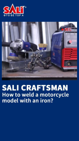 How to weld a motorcycle model with an iron?