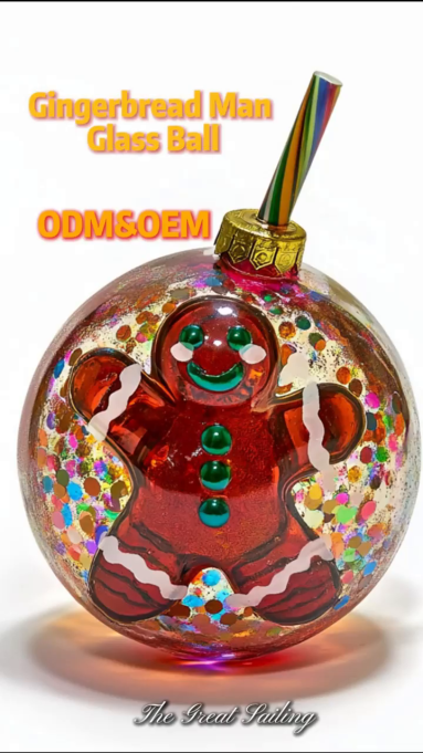 Gingerbread Man Glass Ball: Prefect Gift For Christmas