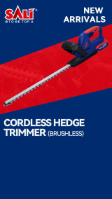 🌿 SALI Cordless Hedge Trimmer (Brushless)
Cut faster, smoother, and smarter with dual blades ⚡
Lightweight design + long runtime = effortless trimming 💪