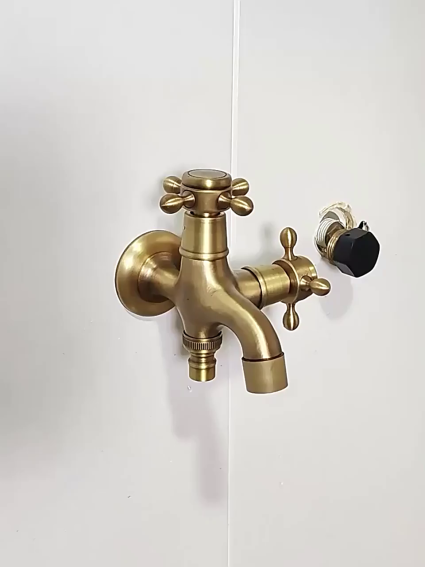 Fyeer antique brass laundry tap