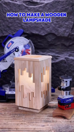 How to make a wooden lampshade