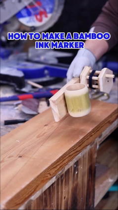 How to make a bamboo ink marker