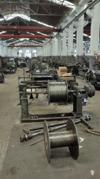Ungalvanized steel wire strand making.