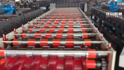 Tamping plant for roll forming machine
