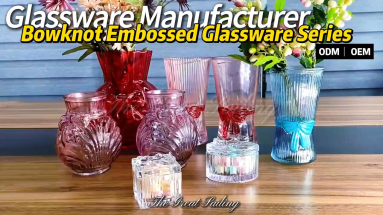 Bowknot Embossed Glassware Series: An Indispensable Element for Home Decor