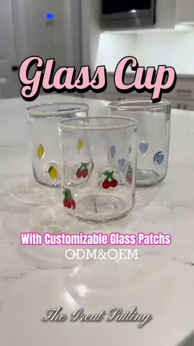 The Charm of Glass Cups with Customizable Glass Patches