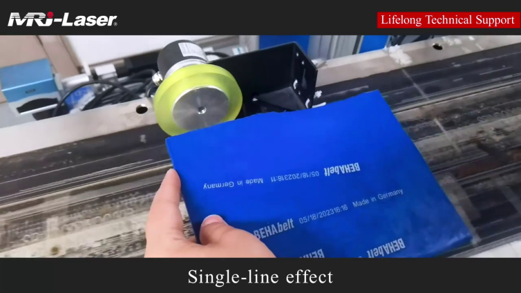 UV laser marking machine for assembling line, single line effect!