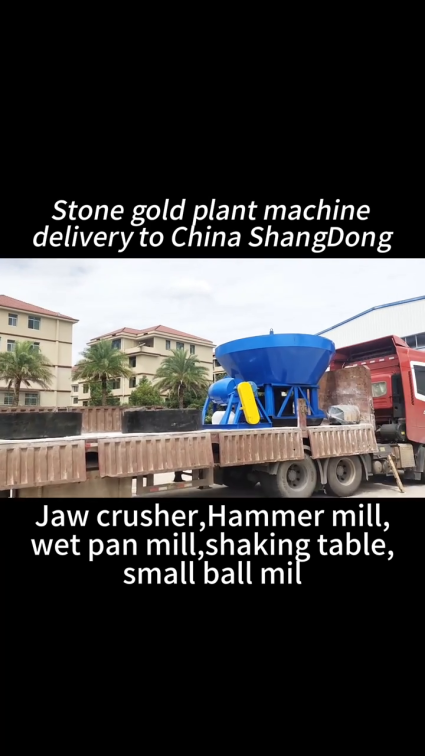 Stone gold plant machine delivery to China ShangDong