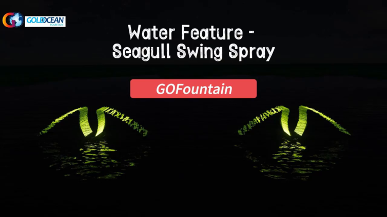 Water Feature Fountain: Seagull Swing Spray Fountain