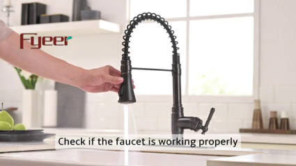 Fyeer pull out kitchen faucet installation