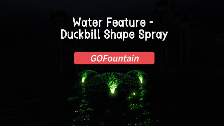 Water Feature Fountain: Duckbill Shape Spray Fountain