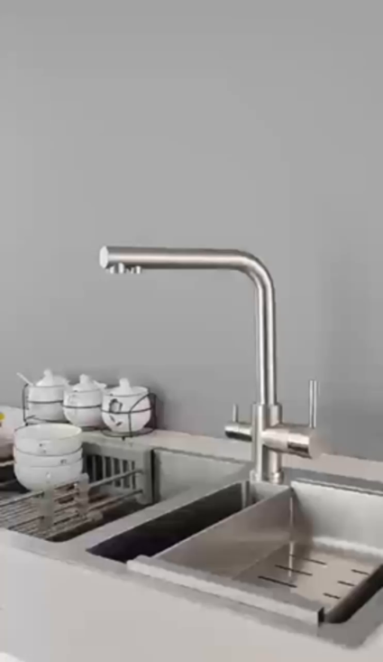 Fyeer Brass 3 Way Kitchen Filter Faucet