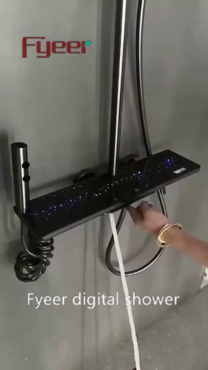 Fyeer digital shower with starlight