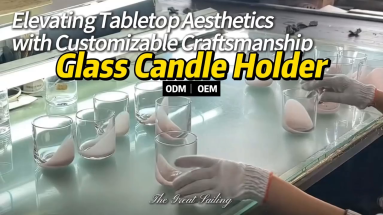 ZGS Glass Pigmented Base Glass Candle Holder