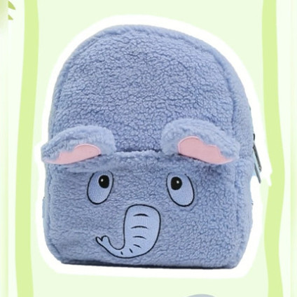 Cute Kids Backpack Kids Bags Customization Cartoon Teddy Velvet Children Bag Soft | Twinkling Star