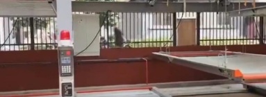 Operation of Three-Level Elevating and Transverse Moving Garage