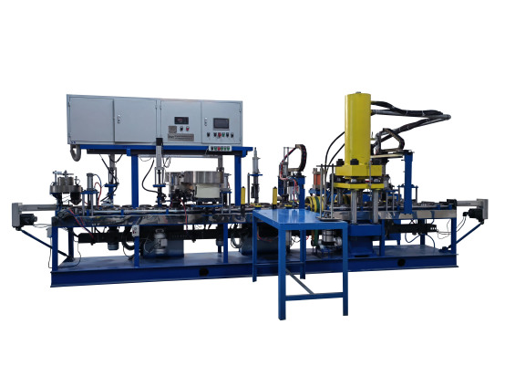 Cutting and grinding wheel making machine