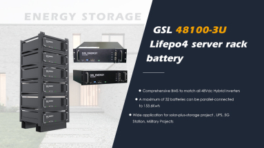 Stacked Server Rack Battery Lithium Solar 48V Lifepo4 Battery Pack For Solar System