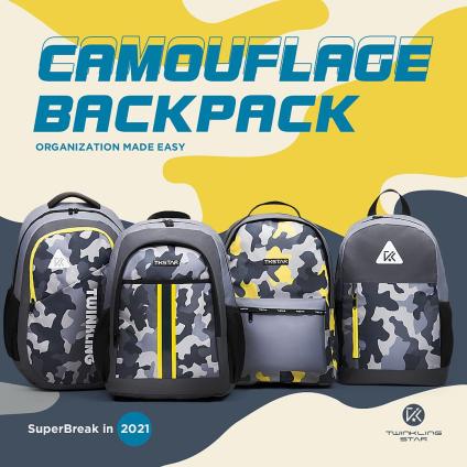 Fashion Sports Bag Leisure Backpack Camouflage Transfer Print ODM OEM China Bag Factory | Twinkling Star