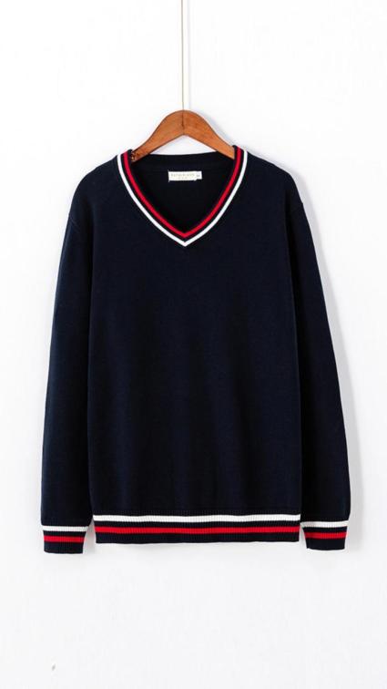 Crafted school uniform sweater