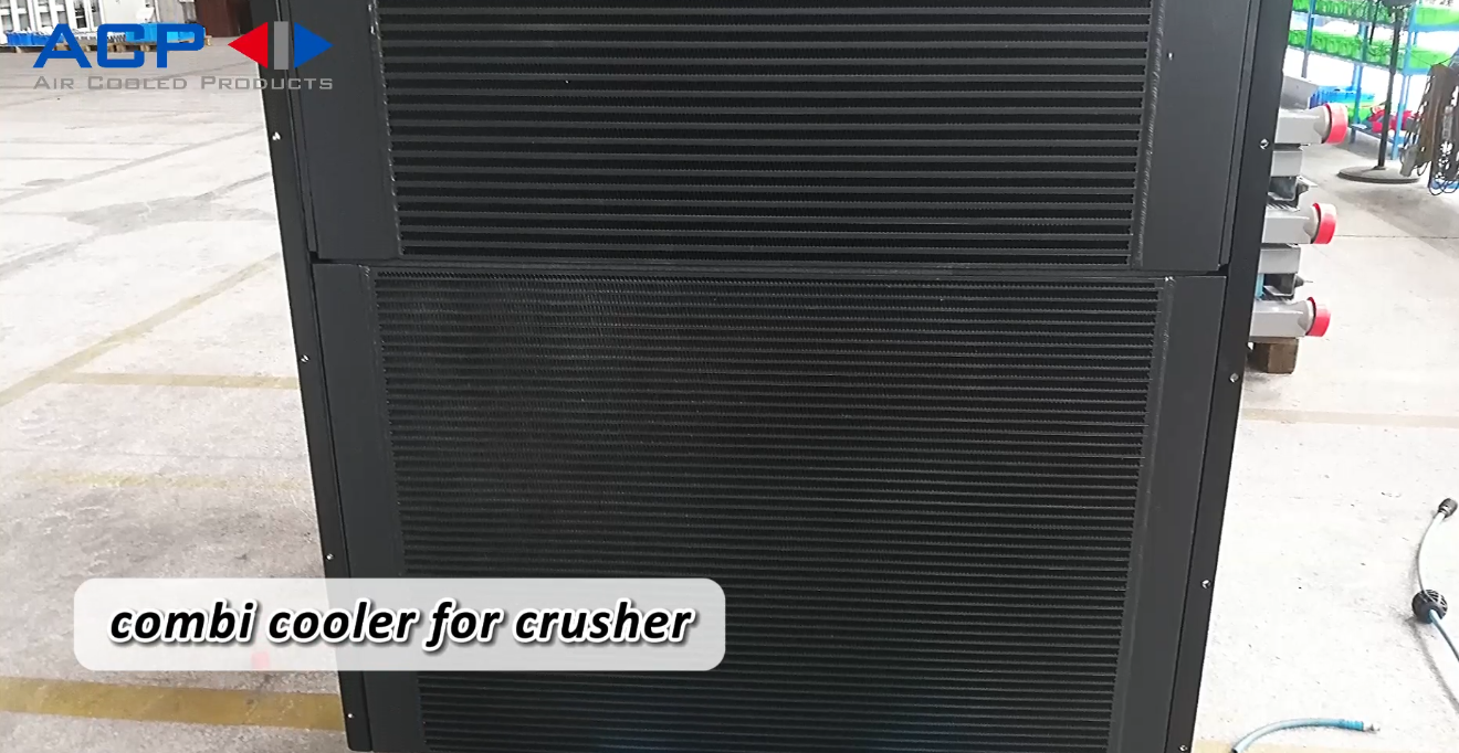 combi cooler for crusher