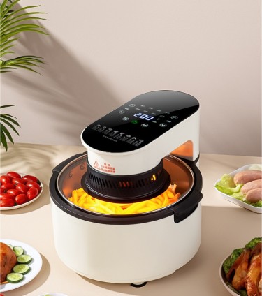 Touch screen visible air fryer
