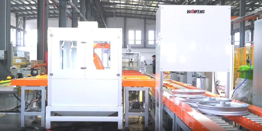 Auto Die casting machine and deburring line for Motorcycle wheel