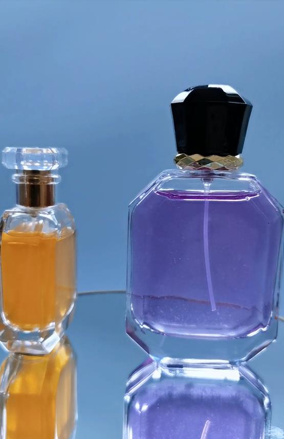 Gem-shaped perfume bottles